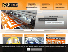 Tablet Screenshot of pm-service.de